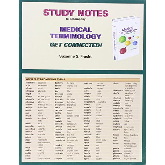 Pre-Owned Study Notes for Medical Terminology: Get Connected!, 9780132724258, 0132724251, Paperback, 1 edition