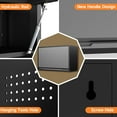 thumbnail image 5 of Metal Wall Cabinet, Garage Wall Cabinet with Up-Flip Door, 19.7" H Wall Mounted Metal Storage Cabinet for Kitchen,Garage,Basement,Ware House Assembly Required (Black Gray 31.5" W), 5 of 9
