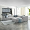 thumbnail image 5 of Modway Bartlett Upholstered Fabric 6-Piece Sectional Sofa in Light Gray, 5 of 14