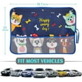 thumbnail image 7 of 2 Pack Car Window Shade for Baby, Blackout Car Sun Shades with Storage Pockets, 7 Suction Cups, Blue, Cute Patterns for Sun/Heat/UV Rays Protection, Standard Passenger Cars, 7 of 7