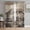 Brown, variant on Sheer Curtains 45 Inch Length 2 Panels Set for Kitchen, Brown Western Farmhouse Semi Sheer Curtains for Windows, Vintage Cowboys Cactus Voile Window Treatments Rod Pocket Curtain