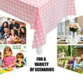 thumbnail image 5 of Paquete de 3 manteles a cuadros desechables de plástico para fiesta, mantel de picnic de 54 x 108 pulgadas. Cubierta de mesa rectangular, 5 of 5