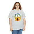 thumbnail image 6 of Scream emoji graphic t shirt smiley face t shirt Unisex Heavy Cotton Tee, 6 of 8