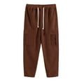 thumbnail image 5 of Viadha Jogging Pants Men Men Solid Casual Elastic Strap Outdoor Fitness Pants Cargo Pants Trousers, 5 of 5