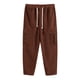 thumbnail image 5 of Pantalones largos para hombre, lisos, informales, con correa elástica, para fitness al aire libre, pantalones cargo, pantalones para hombre, 5 of 5