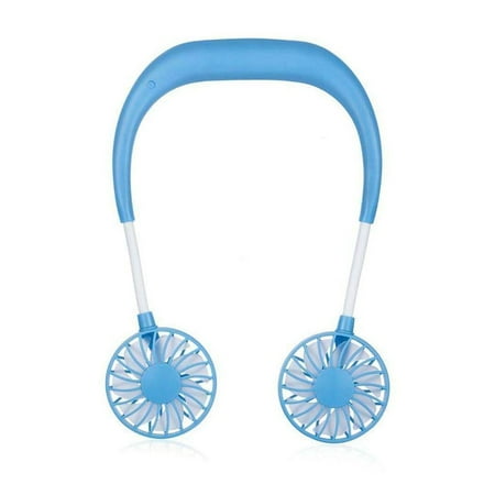 

CHEEPUM High Powe Fan Small Portable USB Rechargeable Neckband Lazy Neck Hanging Style Fan Battery Operated Fan