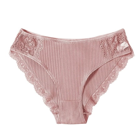 

Sngxgn Satin Panties Women s Hi Cut Brief Underwear - Full Coverage Seamless Stretch Comfort Pink M