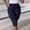 *Dark Blue, variant on Women's High Waisted Drawstring Elastic Waist Cargo Capri Pants with Pockets ,Casual Cropped Trousers Army Green,Women's Plus XXL