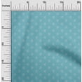 thumbnail image 2 of oneOone Cotton Poplin Light Blue Fabric Retro Minimal Iron Craft Projects Decor Fabric Printed By The Yard 56 Inch Wide, 2 of 5