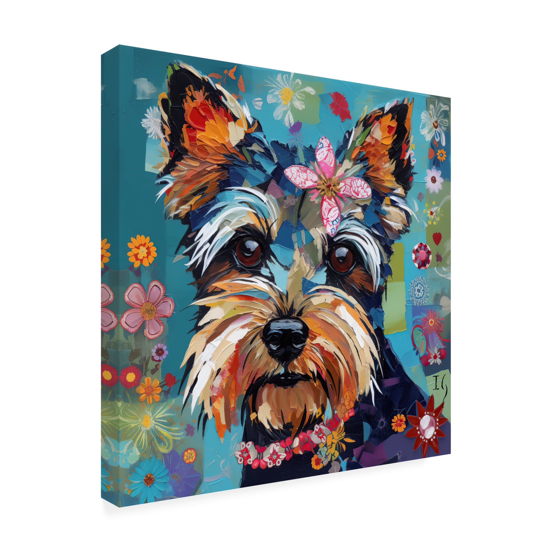 Canvas Wall Art - Ivan Guaderrama 'Vibrant Yorkshire Soul' Wall Art for Living Room, Bedroom, or Office Décor by Trademark Fine Art - 18 x 18 Inches