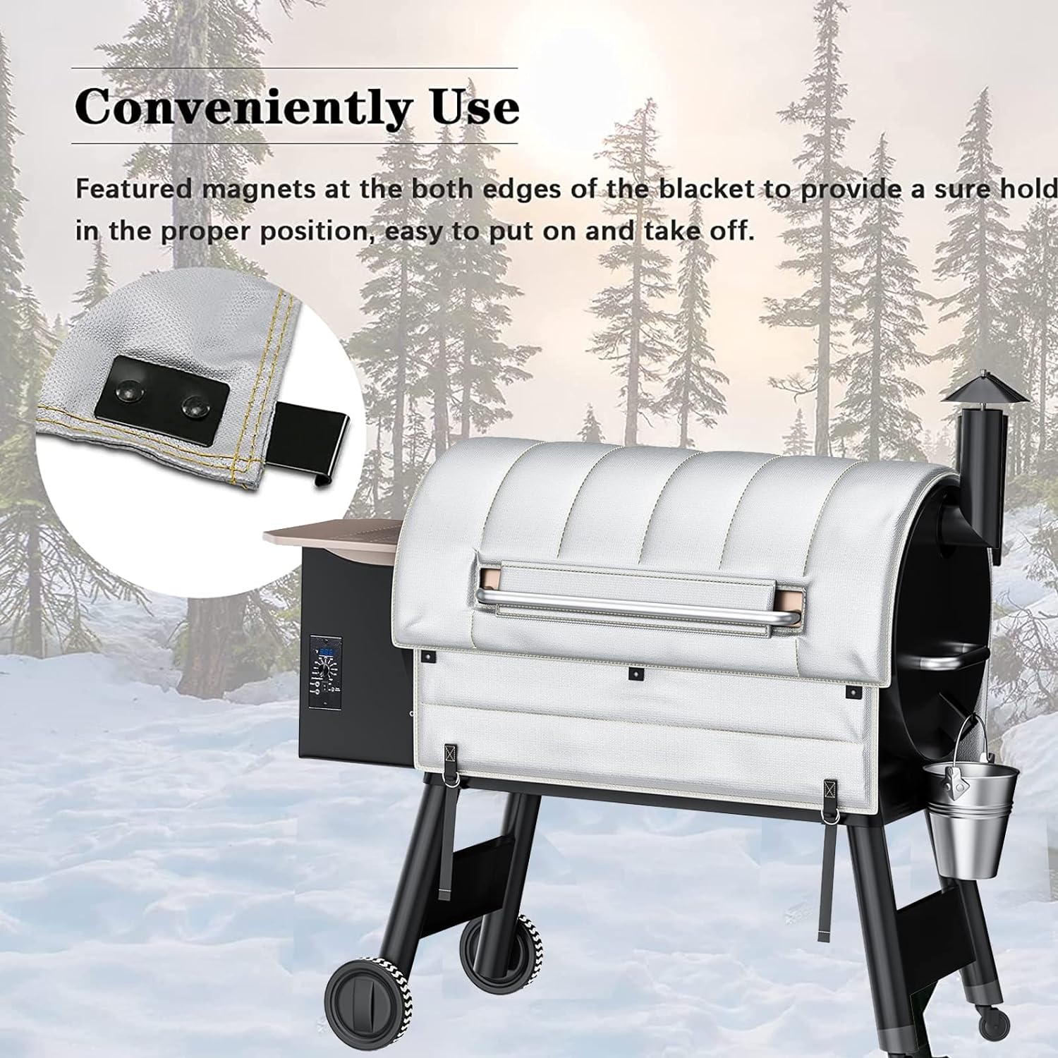 Grisun Grill Thermal Insulated Blanket For Pit Boss, 58 OFF