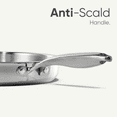 thumbnail image 6 of Carote 19-Piece Tri-Ply Stainless Steel Cookware Set, Induction Compatible and Oven Safe, Silver Handle, 6 of 8