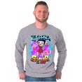 thumbnail image 5 of Betty Boop Air Brushed Supastar Women's Long Sleeve T Shirt Brisco Brands M, 5 of 6