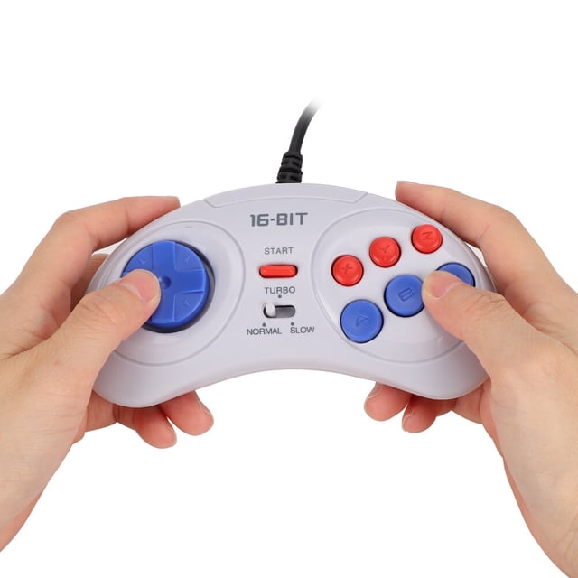 Handheld Gamepad, 16 Bit Lightweight Ergonomic Game Controller, 9-Pin For Sega