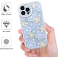 thumbnail image 4 of Case for iPhone 14 Pro Max, Light Yellow Flower Floral Design for Women Girl Full Body Slim Soft Protective Case TPU Cover for iPhone 14 Pro Max (6.7 inch), 4 of 13