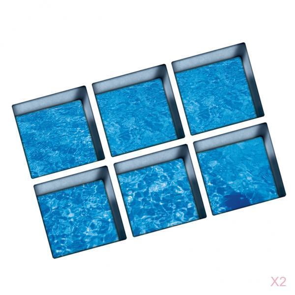 3D Efecto Antideslizante Impermeable Bañera Pegatina Seguridad Baño Ducha Peldaños Sunnimix Adhesivos antideslizantes para bañera