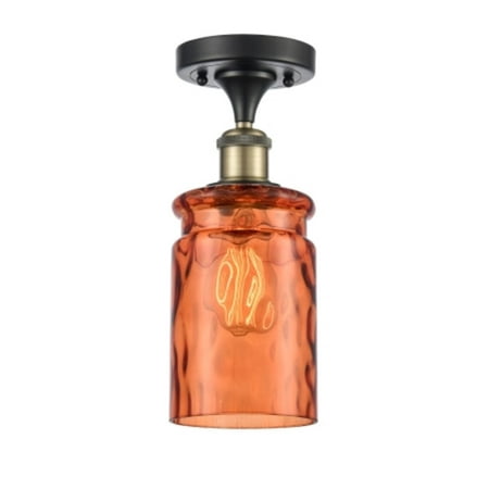 

Innovations Lighting 516 Candor Candor 5 Wide Semi-Flush Ceiling Fixture - Black Antique