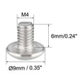 thumbnail image 3 of Uxcell M4x0.24'' Machine Head Screw Fasteners Bolts 304 Stainless Steel Silver Tone 20 Pcs, 3 of 3