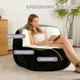 thumbnail image 2 of PUKNLY Oversized Bean Bag Chair with Shredded Sponge Filling Large Plush Lounger for Living Room Bedroom Ready to Use Comfort Sofa No Assembly Needed, 2 of 8