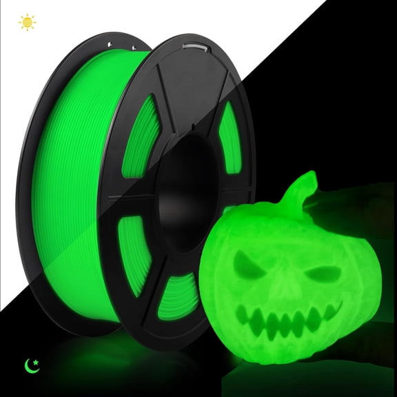 TPU Glow in The Dark Filament 3D Printer Filament , TPU 95A, green , 250g(0.55lbs) 1.75mm Halloween 3D printer filament.