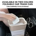 thumbnail image 5 of Hwkond Car Trash Cans Car Mounted Small Garbage Bin Household Dormitory Desktop Mini Coffee Table Fruit Peel Storage Box Foldable Uncovered Inside The Car on Clearance, 5 of 9