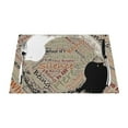 thumbnail image 1 of XMXY Woven Placemats Set of 4 PCS, Dualism Contrast Judgment Table Mats Washable Heat Resistant Placemats, 1 of 6