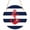 blue, variant on Navy Blue Stripe Nautical Round Front Door Welcome Sign, 5.9 Inch Wall Hanging Decor for Indoor Outdoor, Red Anchor Summer Coastal Home Porch Hanger Decorations for Holiday Gift
