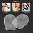 thumbnail image 3 of Comfortable Transparent Silicone Foot Care Insoles - Soft, Reusable Heel & Toe Protection Pads for Pain Relief, Shock Absorption, and Shoe Fit Adjustment - Ultrathin, Invisible Design, 1 Pair, 3 of 7