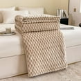 thumbnail image 6 of Tnobhg Coral Fleece Blanket Warm Stylish Thickened Comfortable Plush Soft Touch Warm Fashionable Throw Blanket, 6 of 7