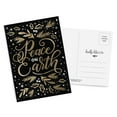 thumbnail image 1 of 50 Holiday Postcards, Peace On Earth, Hand-Lettered Christmas Postcard Set, Hand-lettered Holiday Postcards, Happy New Year Postcards, Seasons Greetings Postcards, 1 of 7