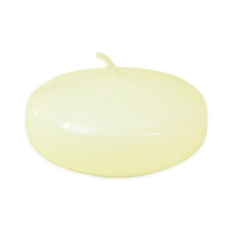 Ivory Floating Candles - Le Prise Unscented 3'' Floating Candle Discs (Set of 6)
