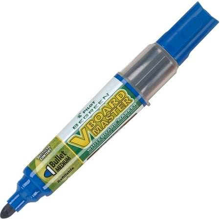 Pilot Whiteboard Marker, Refillable, Medium Bullet Point, Blue - PIL43919
