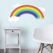 RoomMates over the Rainbow White Clouds Peel & Stick Giant Wall Decal 42 inch x 22 inch