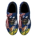 thumbnail image 2 of South Carolina Yellow Jessamine Flower and Carolina Wren Bird Shoes Sneakers Black Size 7.5, 2 of 7
