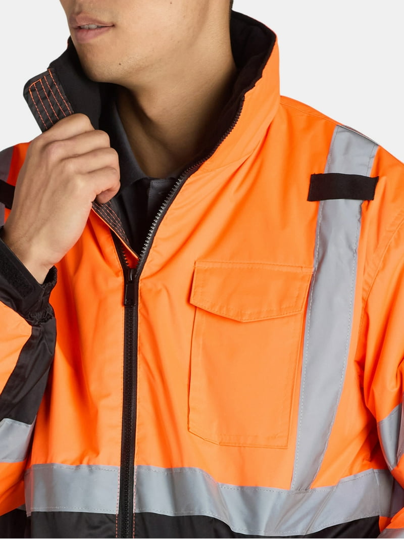 Bass Creek Outfitters Men's Hi-Vis Oxford Insulated Safety Jacket