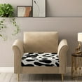 thumbnail image 5 of ZUXONGSY Cow Print Couch Cushion Covers Outdoor Patio Couch Cushion Protector Cover Removable Sofa Cushion Protector Cover Dust Protective Cover for Living Room Bedroom Office Size S, 5 of 5