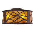 thumbnail image 7 of Meyda Tiffany 148378 Canoe At Lake 4 Light 27" Wide Semi-Flush Drum Ceiling Fixture -, 7 of 7