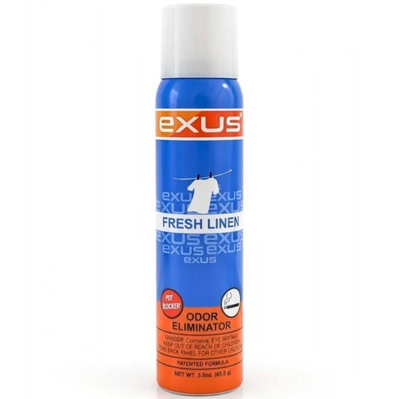 Exus Odor Eliminator & Air Freshener Spray For Strong Odor - 3.0 Oz. (Fresh Linen)