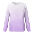 thumbnail image 5 of Jsaierl Women's Sweatshirts Funny Gradient Trendy Sweatshirts Crewneck Casual Sweater Tops Workout Long Sleeve Blouses Winter Saving, 5 of 5