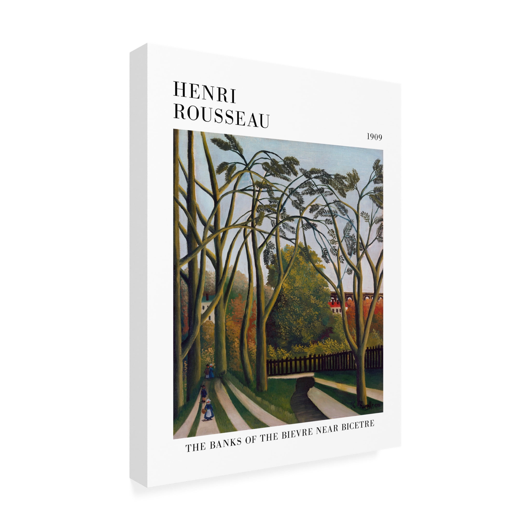 Trademark Fine Art Pictufy  The Banks Of The Bier Near Bicetre Canvas Wall Art