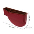 thumbnail image 2 of WHAMVOX Hanging Pockets For Back Seat Of Car Multiple Car Storage Box Dark Red 1Pcs, 2 of 8