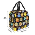 thumbnail image 2 of Picia Cartoon Bird Owl Printed Lunch box Lunch bag for Men Women Large Capacity Lunchbox Reusable Lunch Bags Insulated Lunch Bag Lunch Box Cooler, 2 of 6