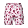 thumbnail image 4 of Lsque Mens Swim Trunks Lilies Flowers Pattern - Bathing Suit Compression Liner - Beach Swim Shorts Swimwear - (S-3XL) - Stretch Quick Dry -Medium, 4 of 9