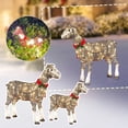 thumbnail image 3 of Light-Up-Goat with Scarf Holiday Decorations LED Christmas Outdoor Decorations with Lights Brown, 3 of 3