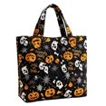 thumbnail image 5 of Halloween Quilted Tote Bag,Reusable Shopping Tote Large Capacity Trick or Treat Bag Fall Gift for Women Daily Commute Travel Shoulder Strap Handbag, 5 of 5