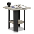 thumbnail image 4 of Furinno Simple Design End Table, Side Table, Grey Oak/Black, 4 of 5