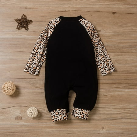 

Aayomet Baby Winter Romper Infant Baby Girls 2Pcs Crewneck Sweatshirt Rib Knitted Long Sleeve Romper Floral Bodysuit Pullover Top Black 3-6 Months