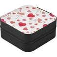 thumbnail image 3 of Coolnut Pink Flamingos Travel Jewelry Case for Women Girls,PU Leather Mini Jewelry Organizer Jewelry Holder, Portable Travel Jewelry Box for Earrings, Rings, Bracelets and Necklaces Women Gifts, 3 of 7