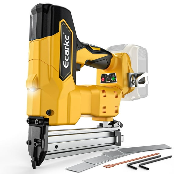 Cordless Brad Nailer Compatible with Dewalt 20V Battery: Brushless Electric Nail Gun with 1000 Nials - 2 Mode 18 Gauge Nail Gun,5/8 to 1-1/4 Inch for Upholstery Woodworking Carpentry(Tool Only)