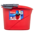 OCedar QuickWring Bucket, 2.5 Gallon Mop Bucket with Wringer, Red